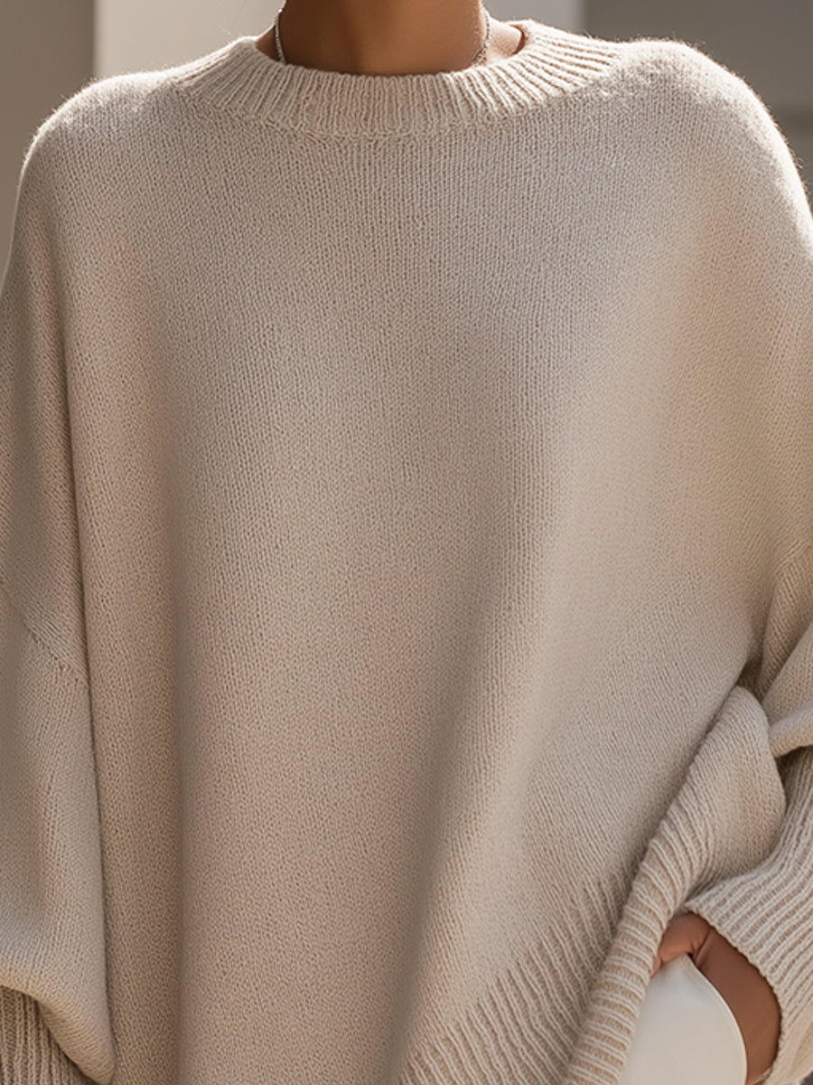 Jessika | Oversized Draped Wide-Neck Sweater