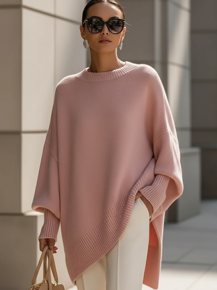 Jessika | Oversized Draped Wide-Neck Sweater