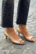 Hallie | Sandals with Low Heel and Open Toe