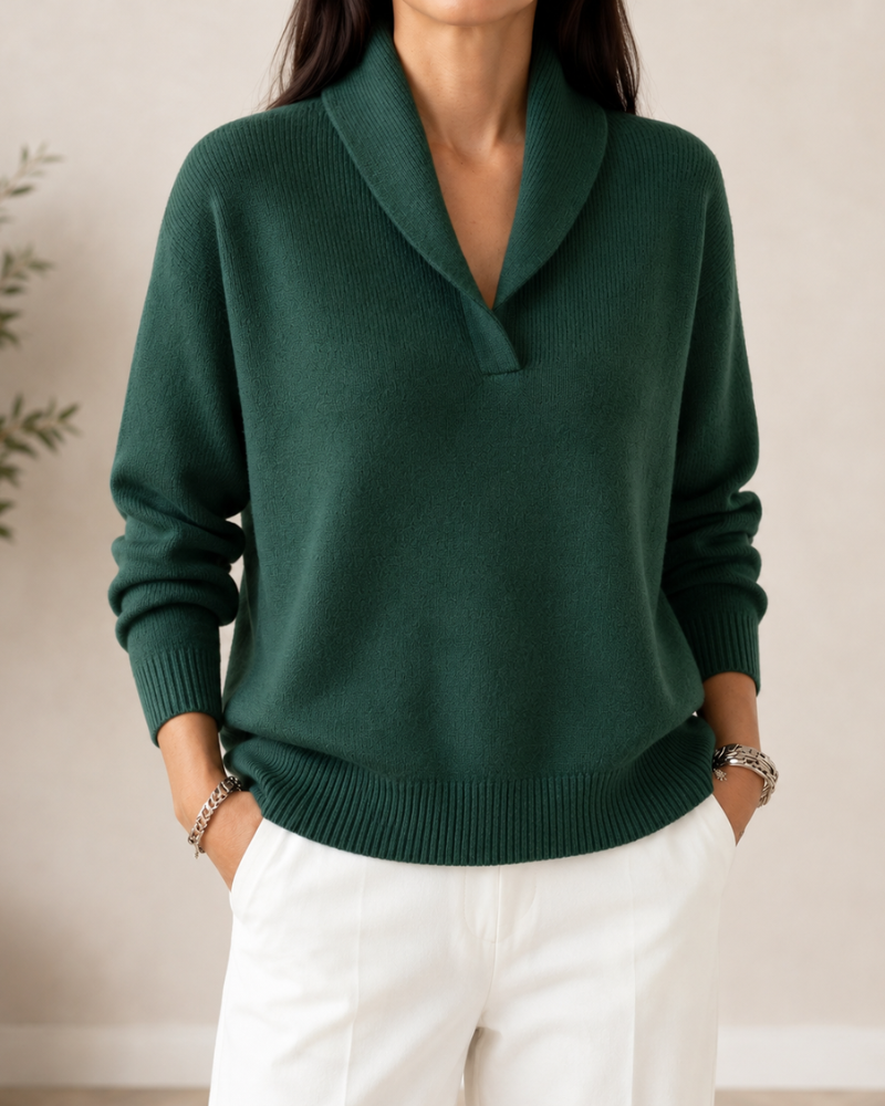 Maxine | Shawl Collar Sweater