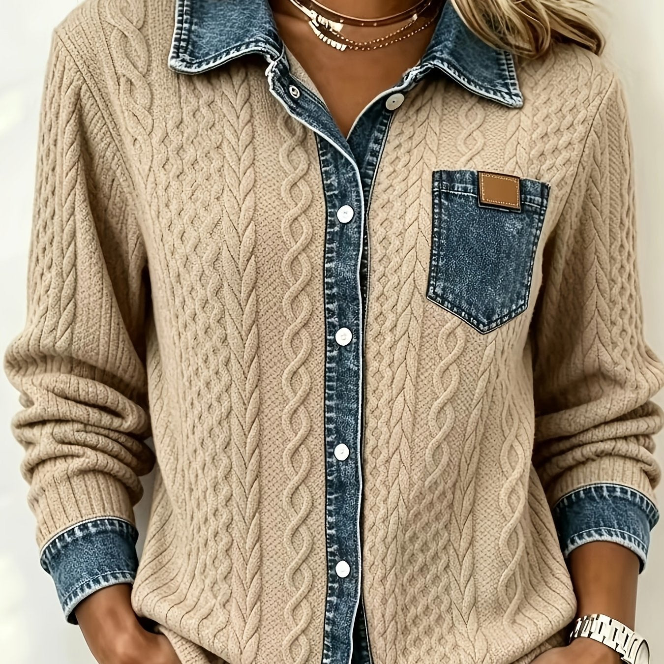 Roxy | Comfortable Denim Cardigan