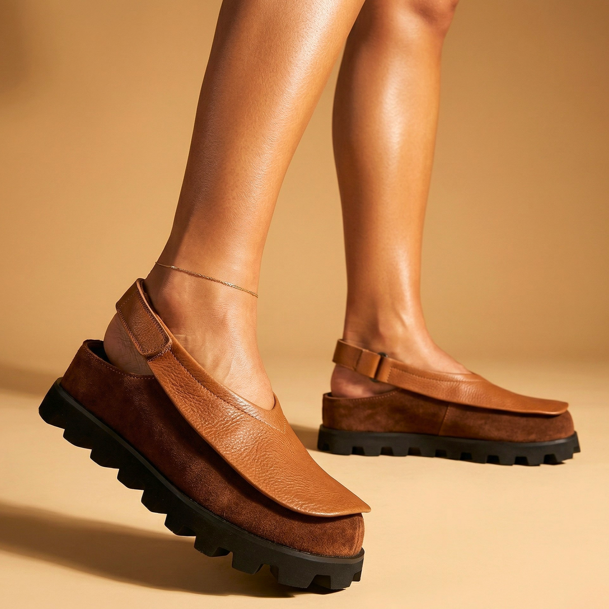 Glaiza | Leather Slingbacks