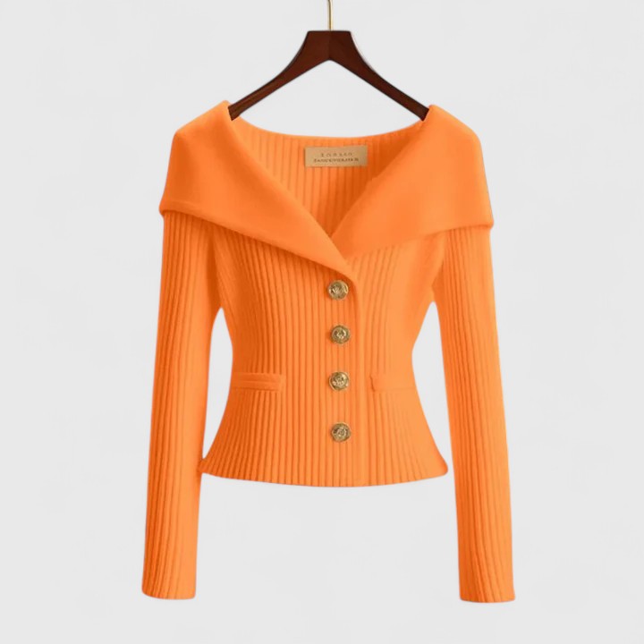 Darcy | Flattering Wide-Collar Cardigan