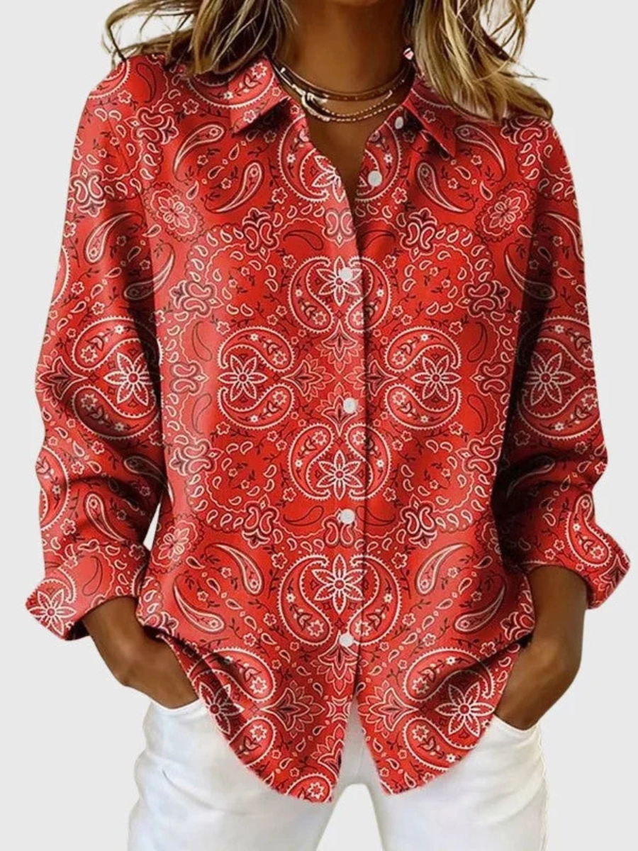 Joie | Paisley Print Button-Up Blouse