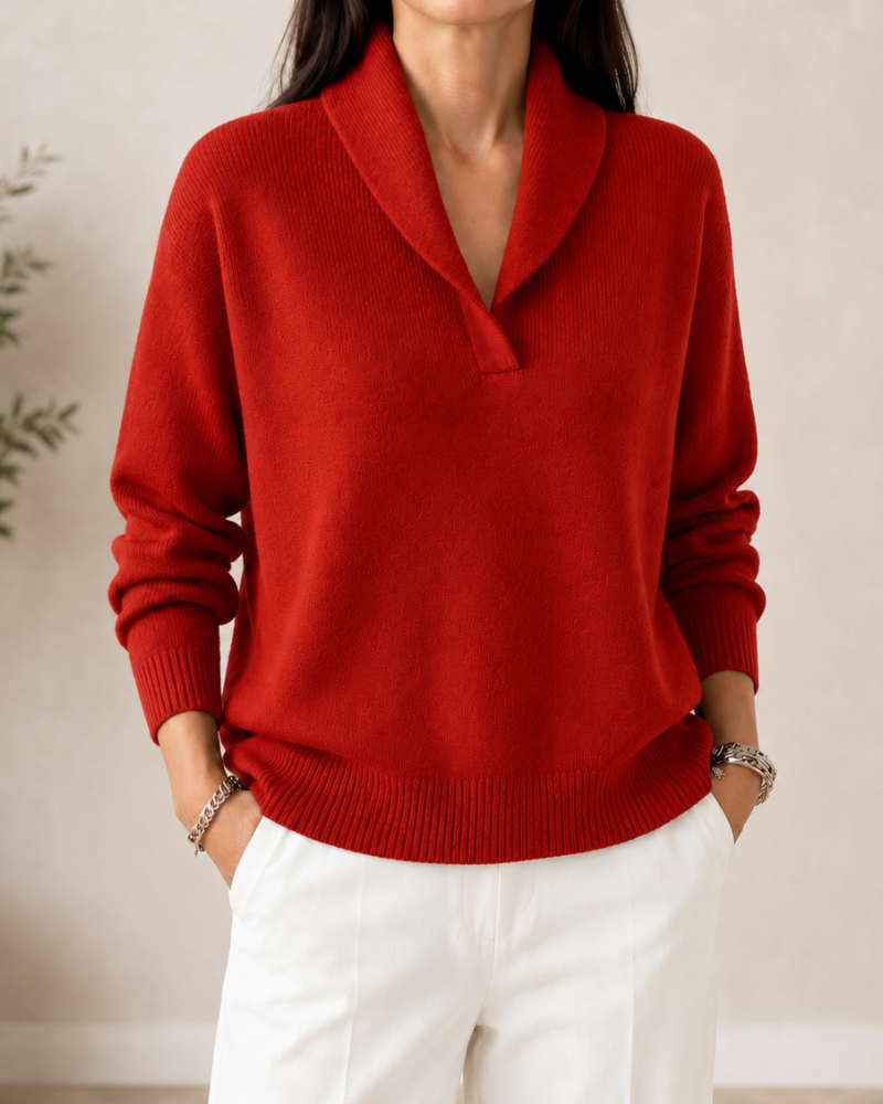 Maxine | Shawl Collar Sweater