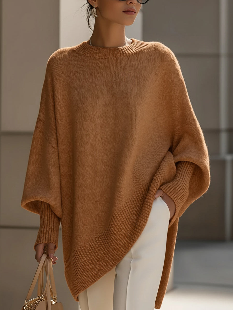 Jessika | Oversized Draped Wide-Neck Sweater