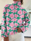 Leticia | Warm Oversized Sweater with Floral Pattern