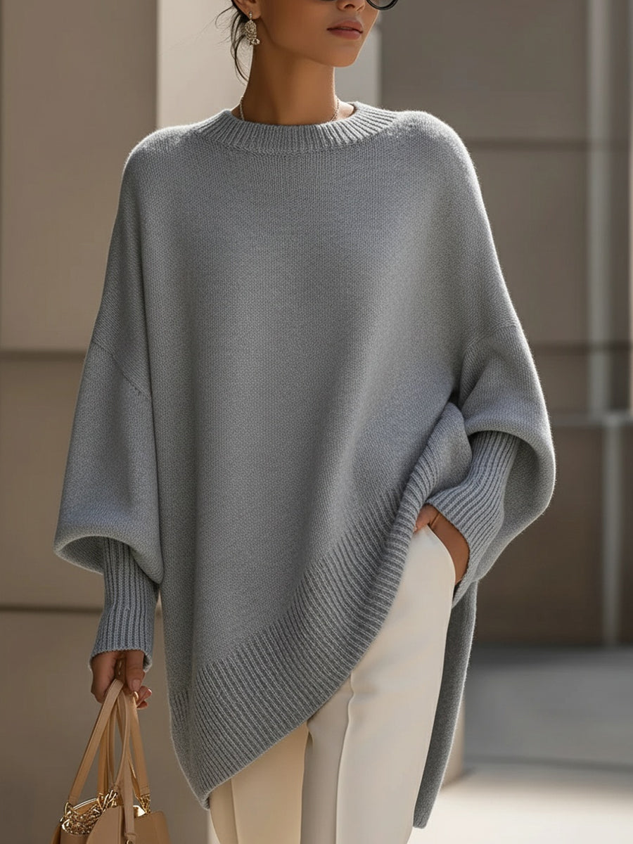 Jessika | Oversized Draped Wide-Neck Sweater
