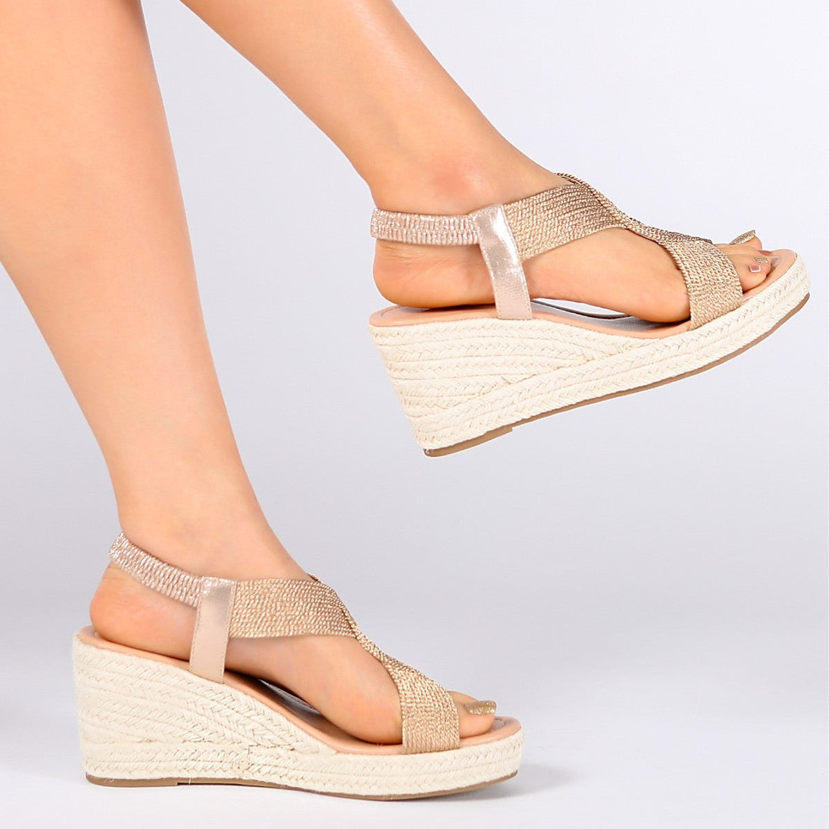 Amy | Wedge Sandals with Artisanal Braiding
