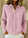 Camille | Textured Knitted Button Cardigan