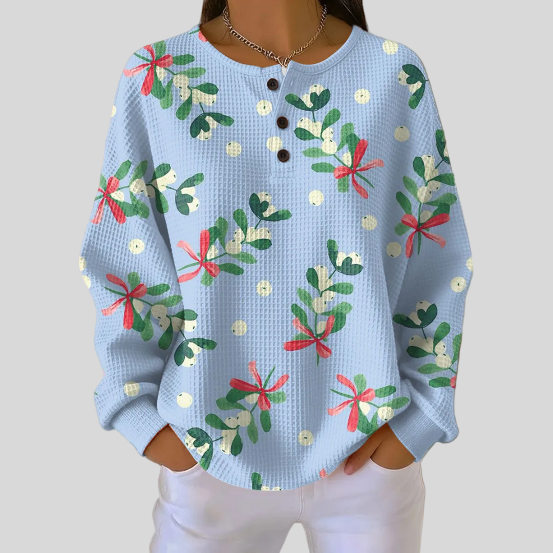 Edalynn | Christmas Motif Sweatshirt