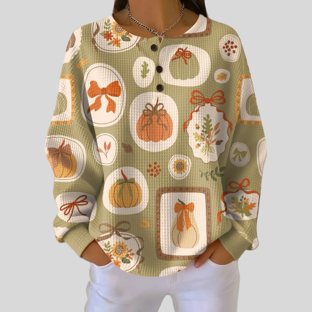 Tawnie | Bows And Pumpkins Sweatshirt