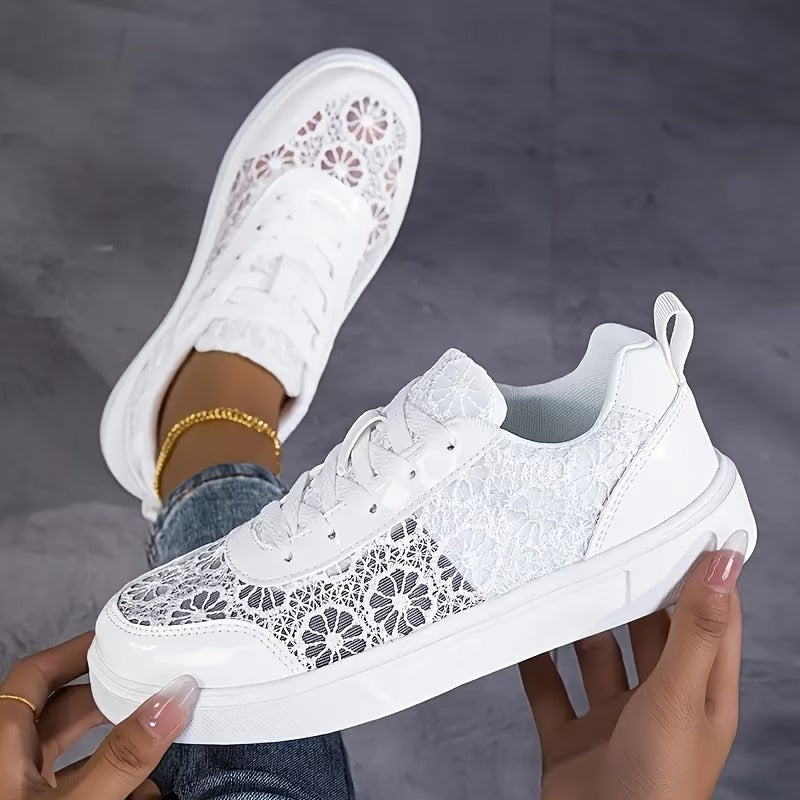 Lacey | Floral Lace Sneakers