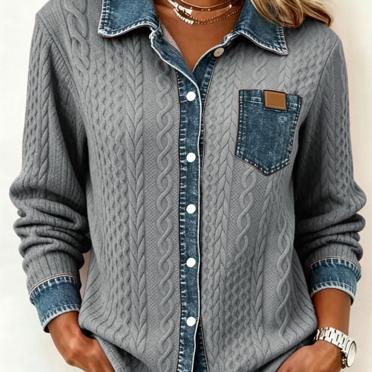 Roxy | Comfortable Denim Cardigan