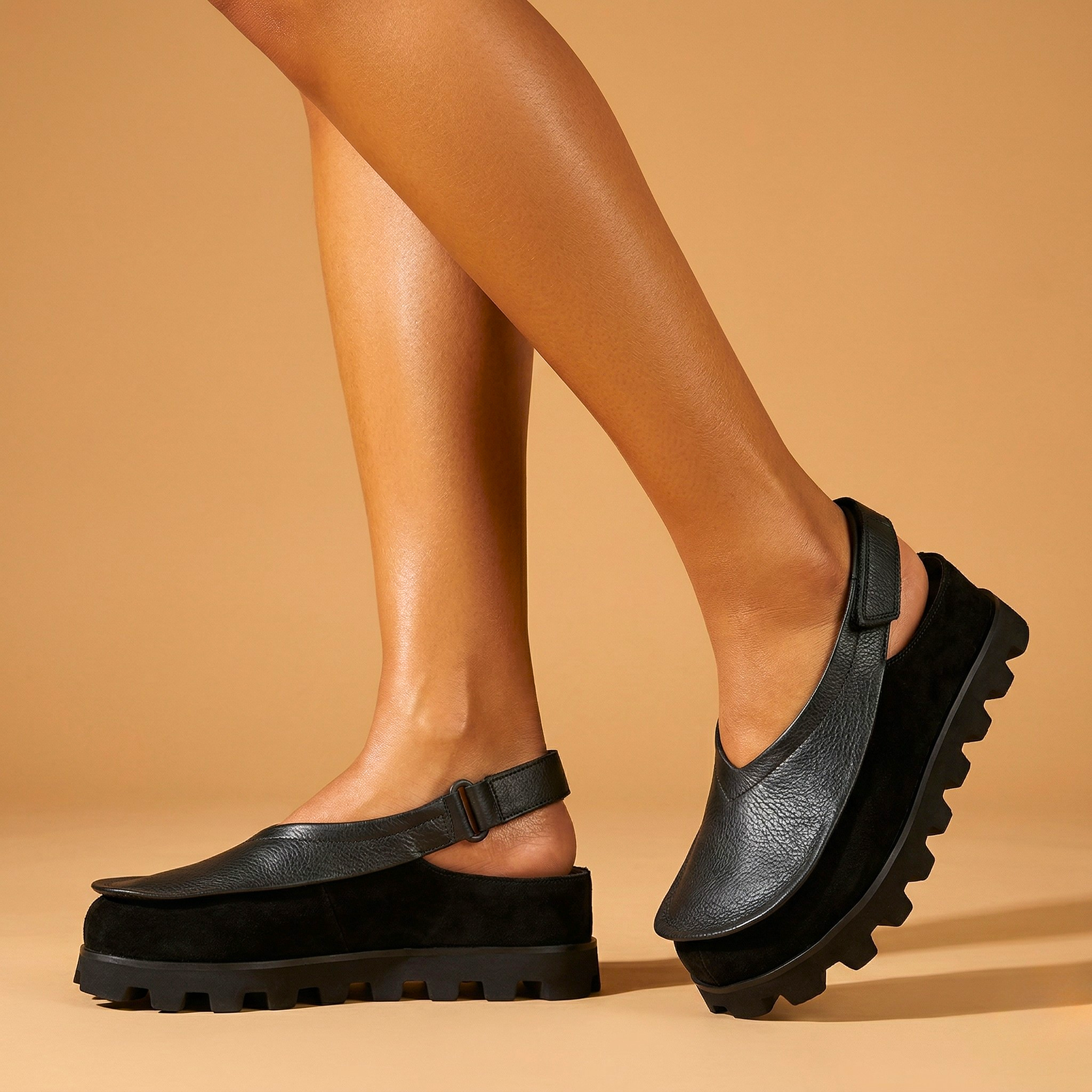Glaiza | Leather Slingbacks