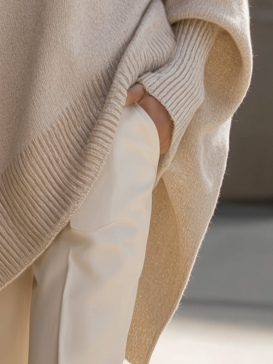 Jessika | Oversized Draped Wide-Neck Sweater