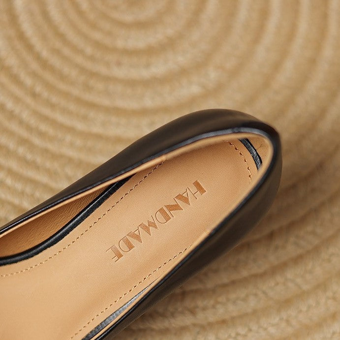 Marisol | Leather Square-Toe Pumps