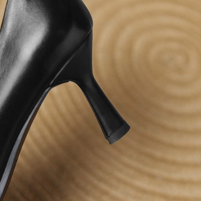 Marisol | Leather Square-Toe Pumps