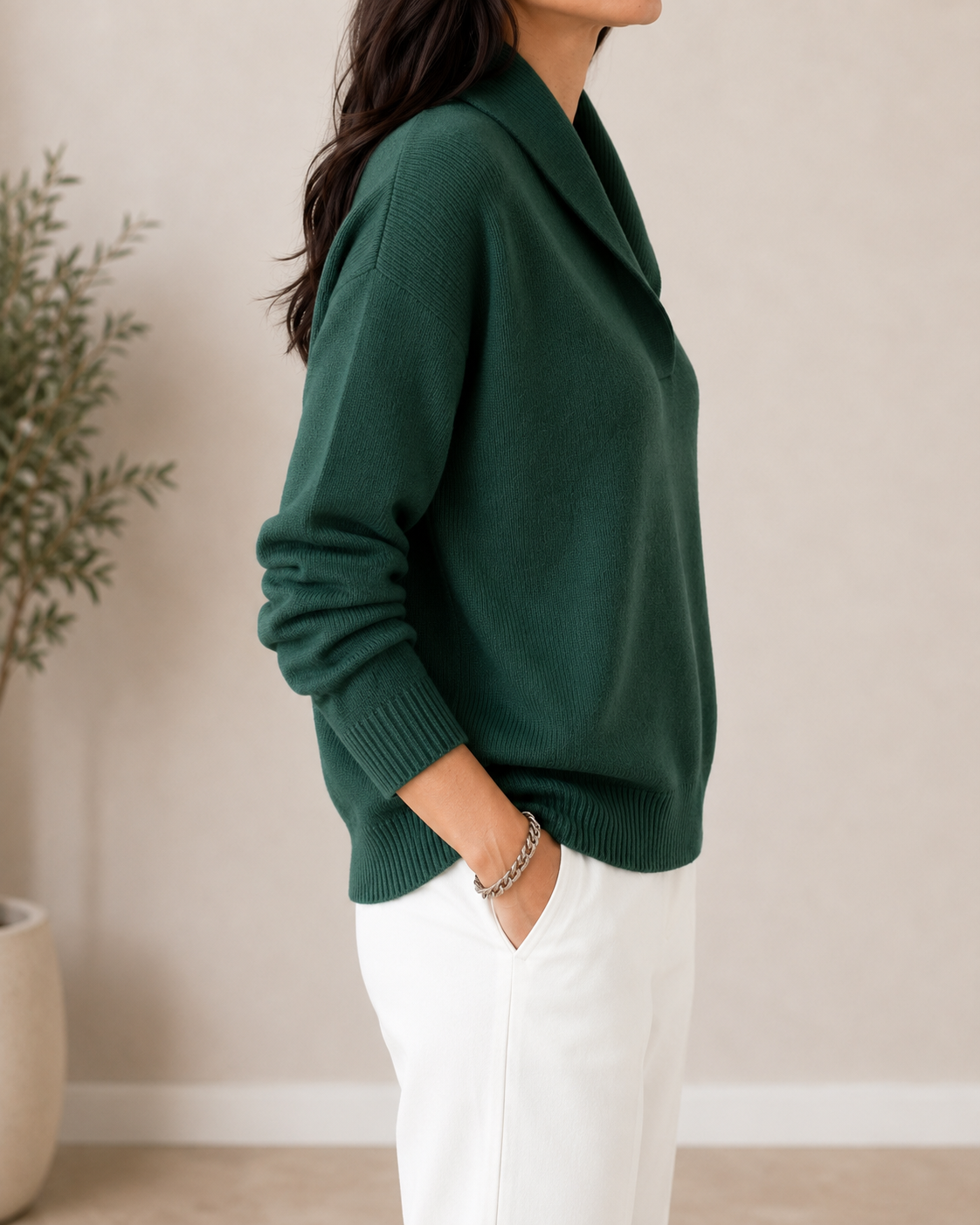 Selena | Soft V-Neck Jumper