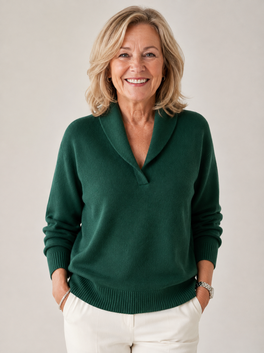 Maxine | Shawl Collar Sweater