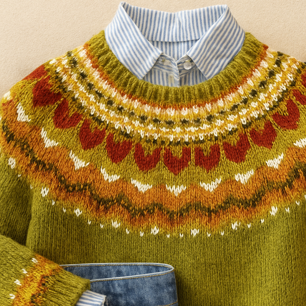 Jasmine | Classic Vintage Knit Sweater