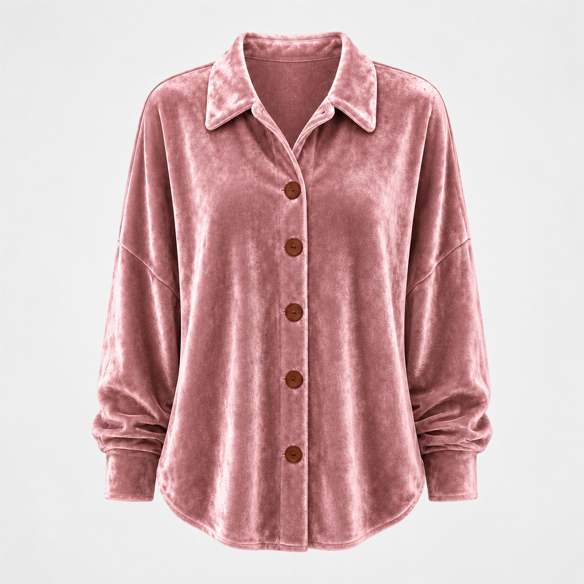Suzie | Velvet Button-Front Shirt