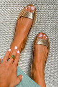 Miranda | Metallic Structured Ballerinas