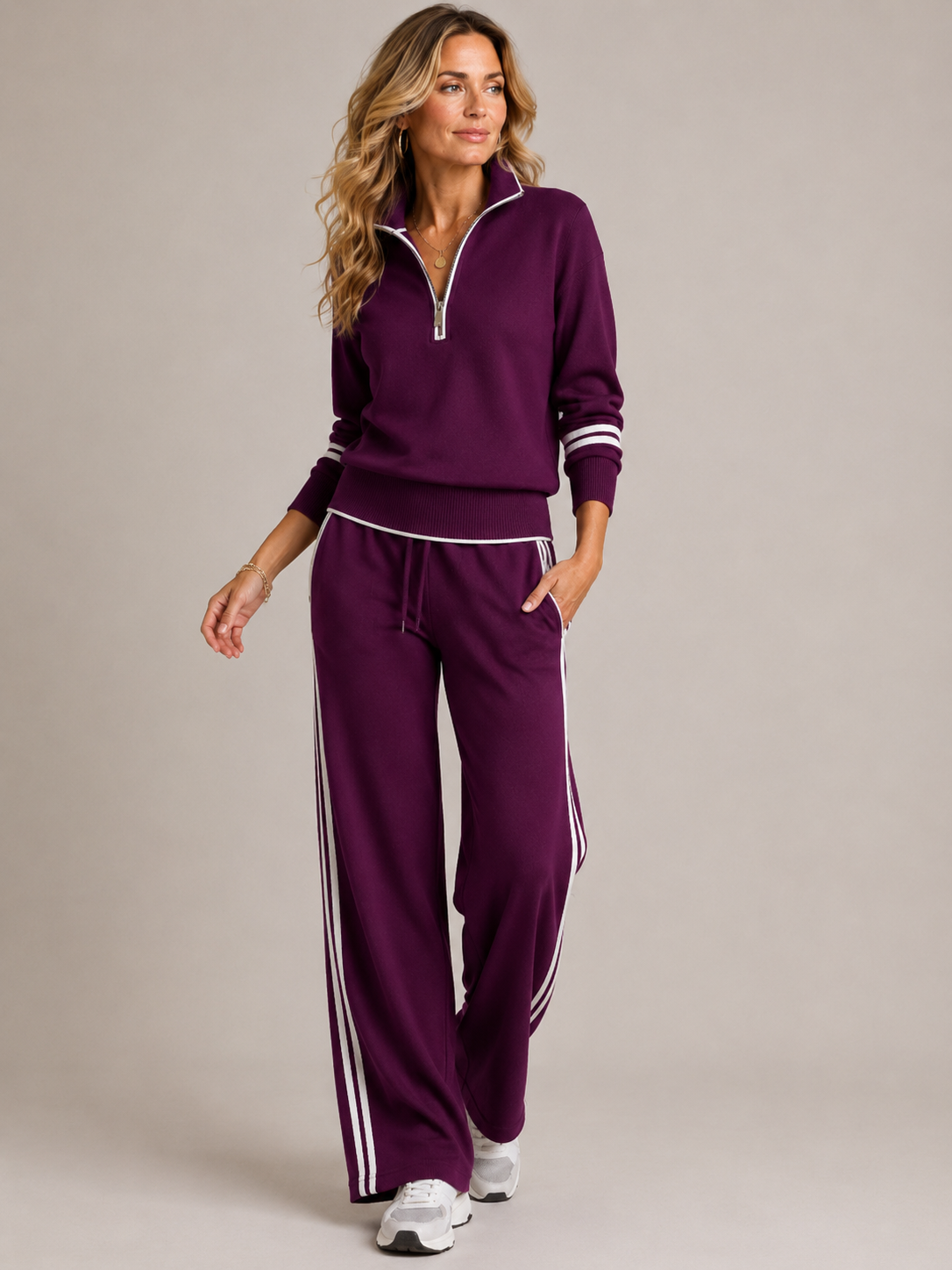 Maisie | Two-Piece Set Quarter Zip