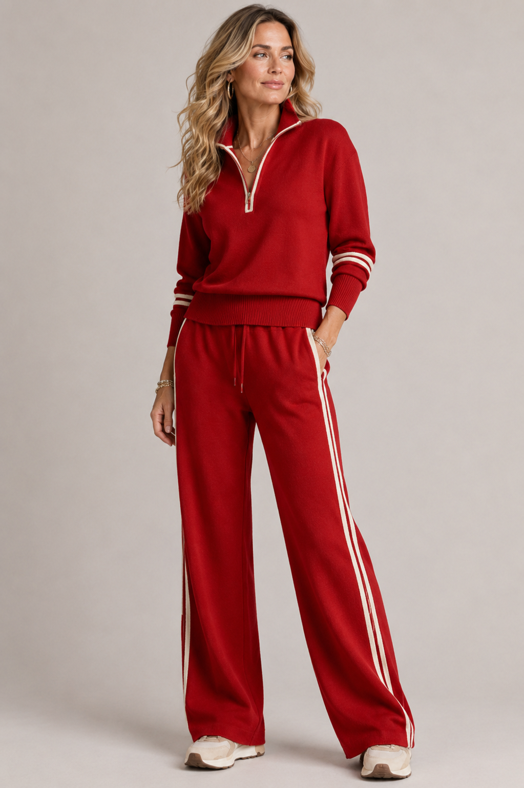 Maisie | Two-Piece Set Quarter Zip