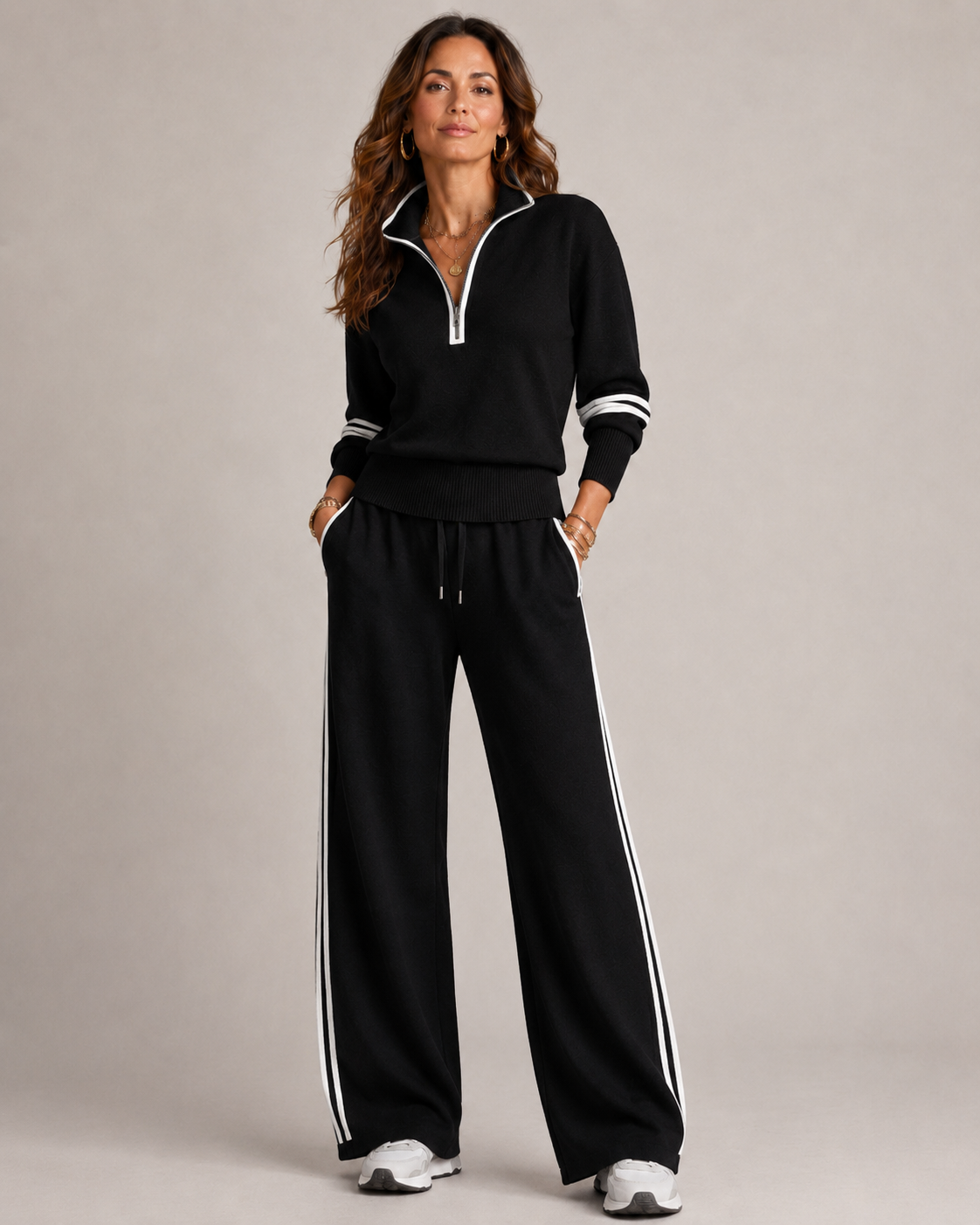 Maisie | Two-Piece Set Quarter Zip