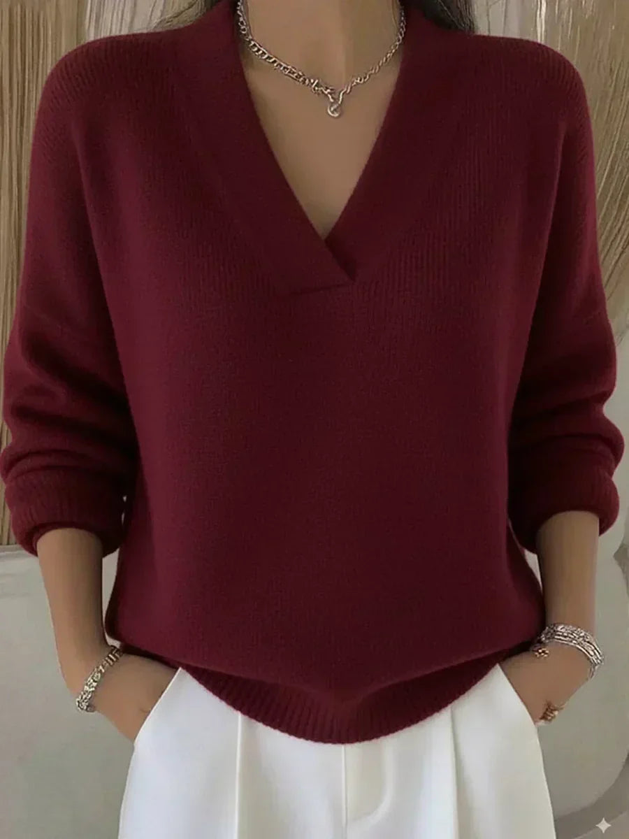Violeta | Loose Jersey with V-Neck