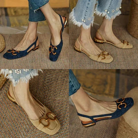 Bethina | Orthopedic Leather Buckle Sandals