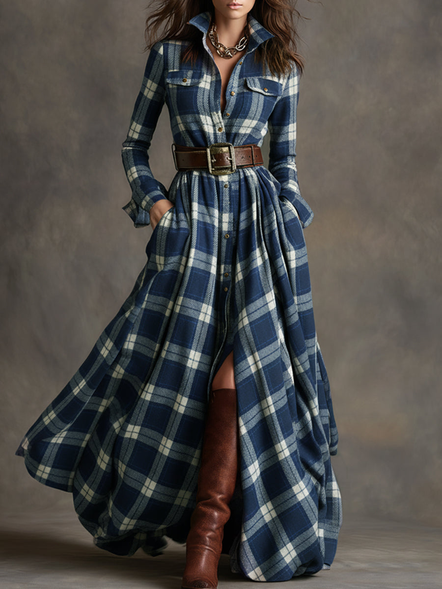 Beatrix | Classic Plaid Shirt Dress