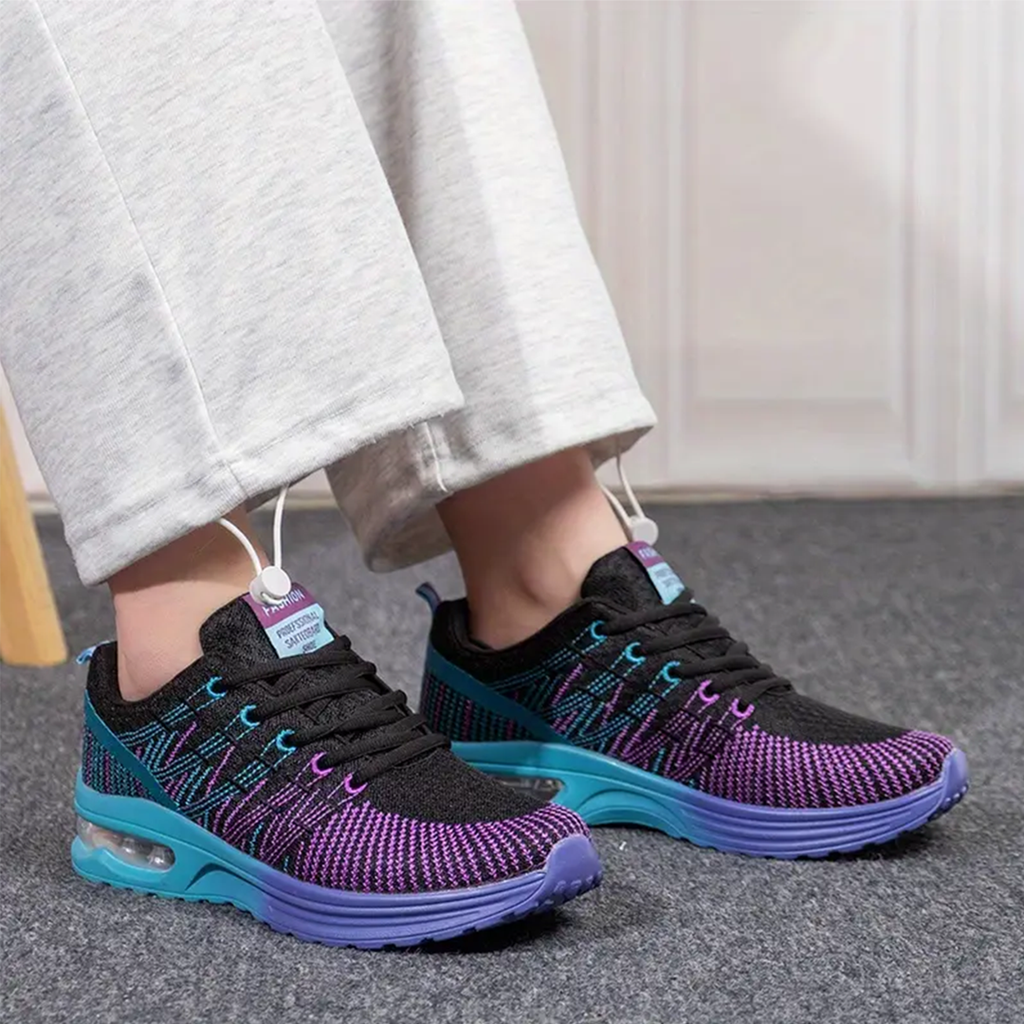 Zoey | Orthopedic Shoes in Black & Purple
