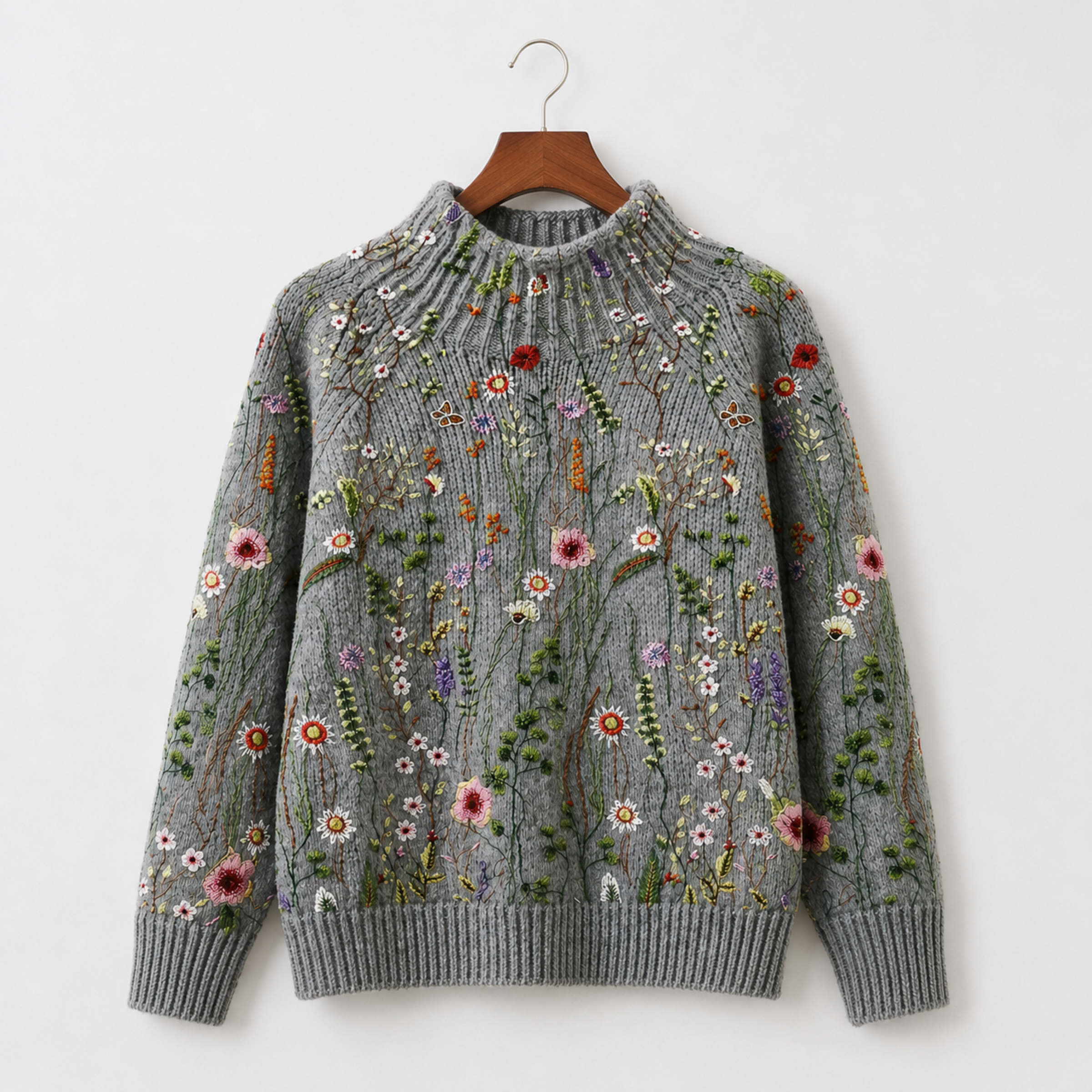 Raiza | Floral Knit Sweater