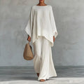 Christine | Two-Piece Set with Long Sleeves and Wide Pants