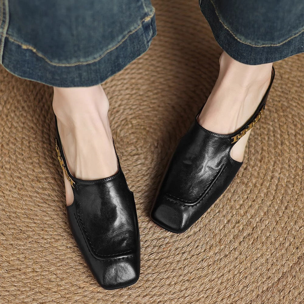 Avella | Leather Mules