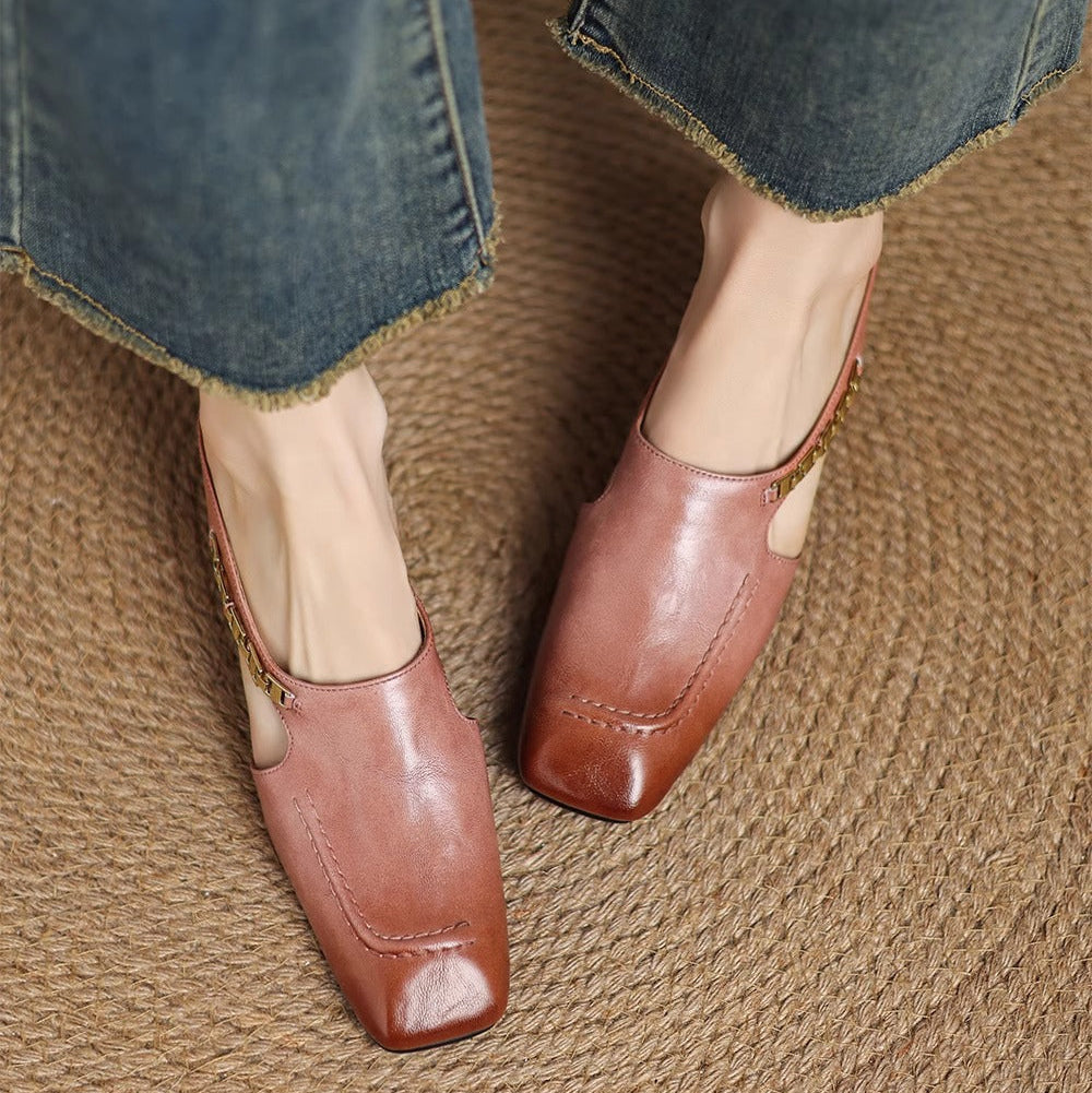 Avella | Leather Mules