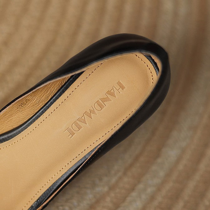 Ceyra | Leather Kitten Heels