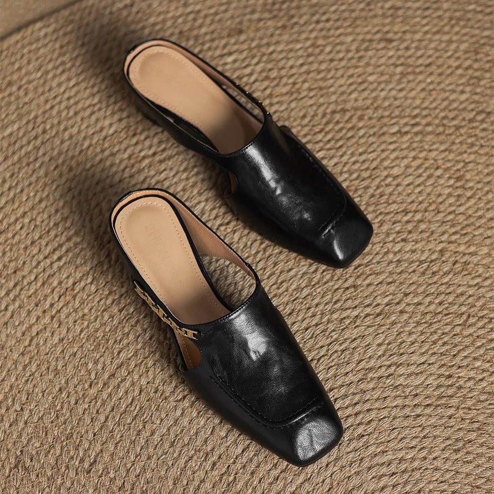 Avella | Leather Mules