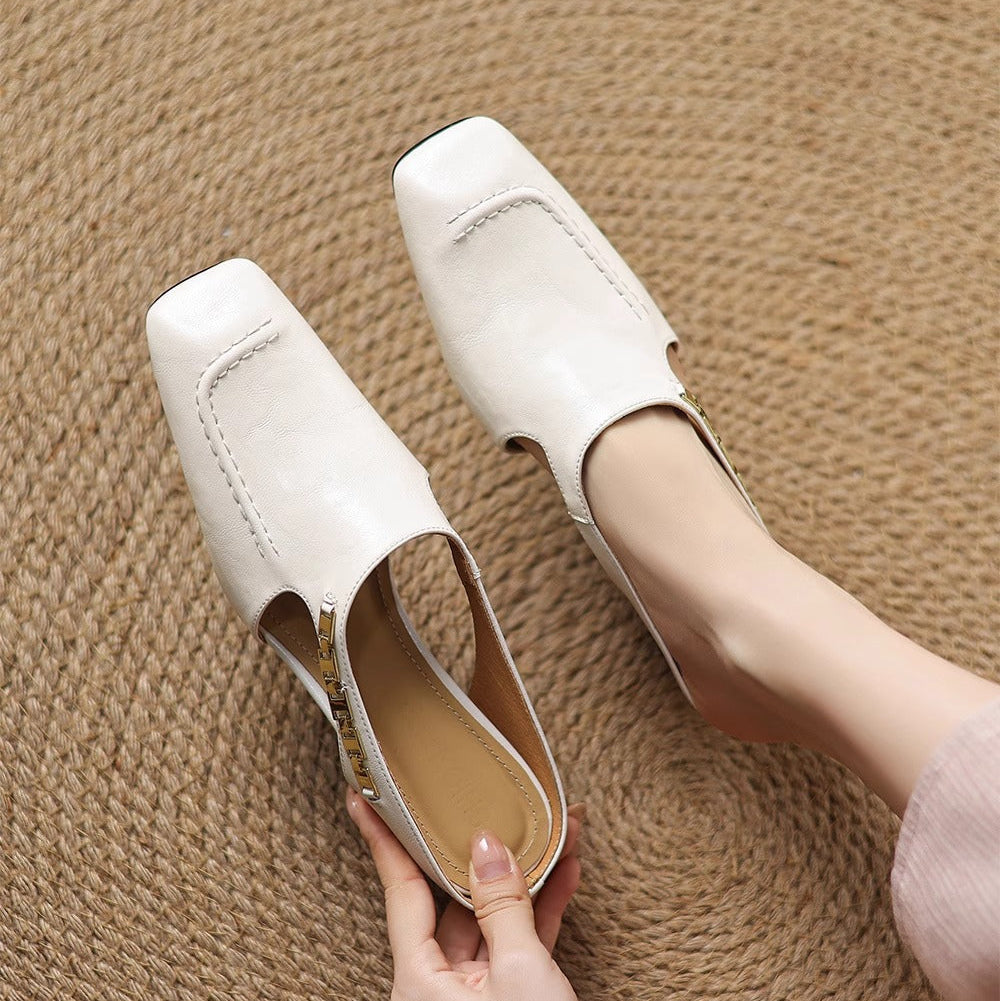 Avella | Leather Mules