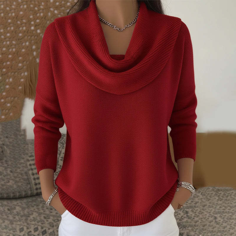 Julia | Draped Neck Sweater