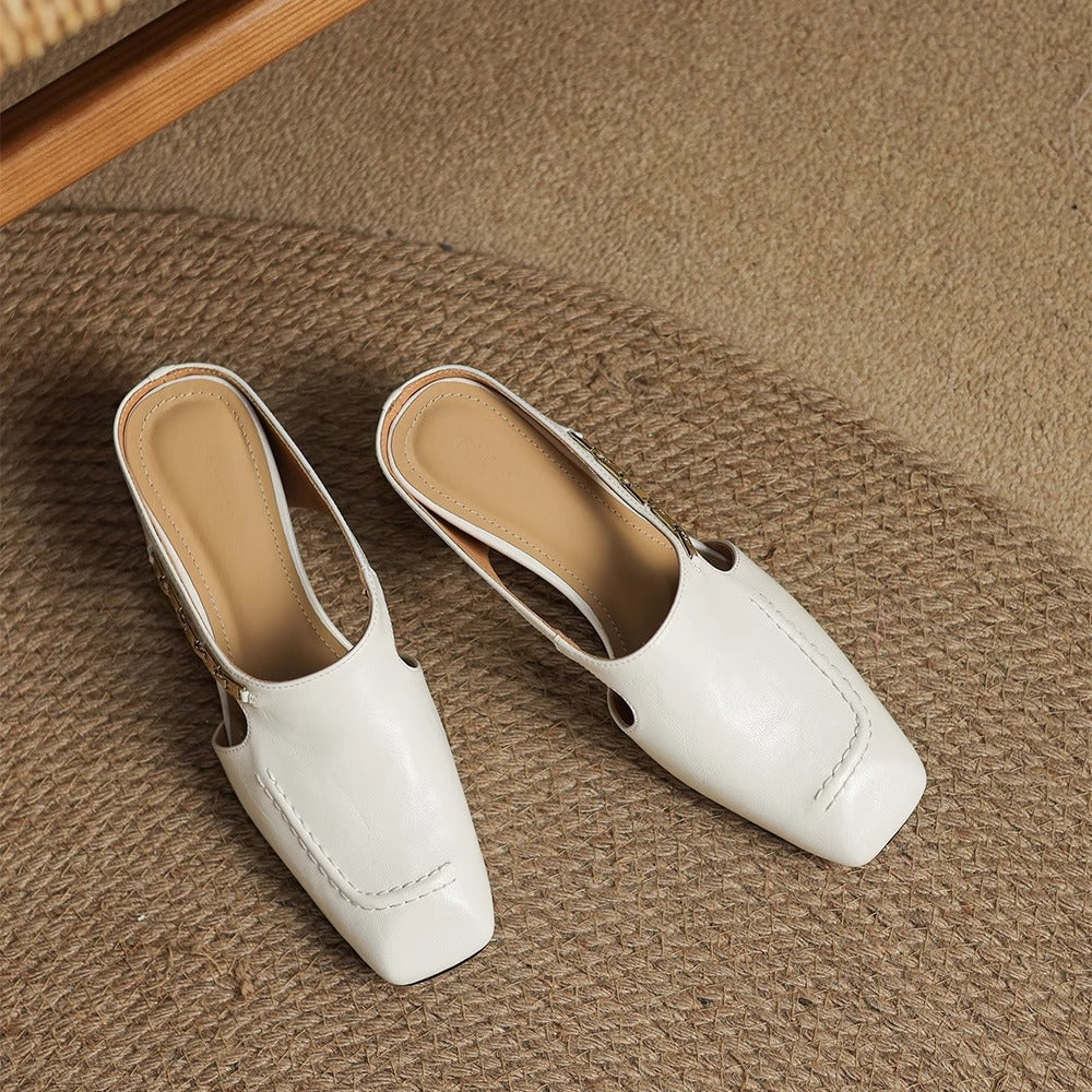 Avella | Leather Mules