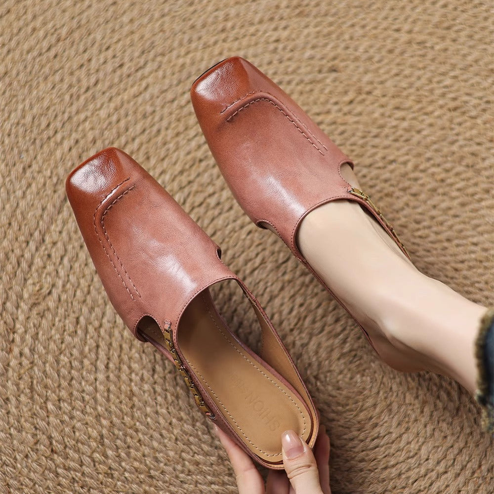 Avella | Leather Mules