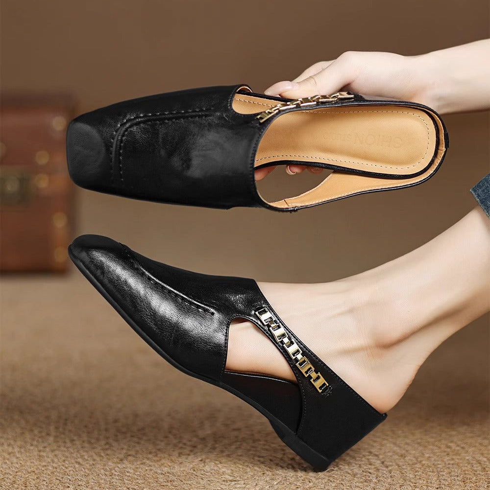 Avella | Leather Mules