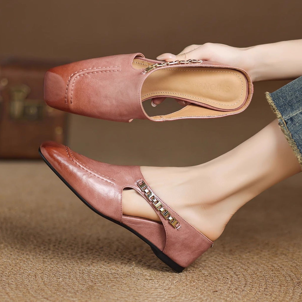 Avella | Leather Mules
