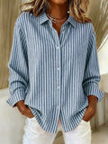 Jimena | Striped Button-Up Shirt
