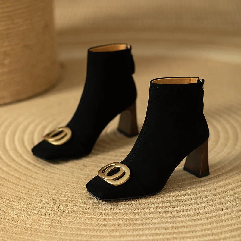 Bea | Opium Velvet Boots