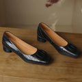 Opium | Croc Leather Flats