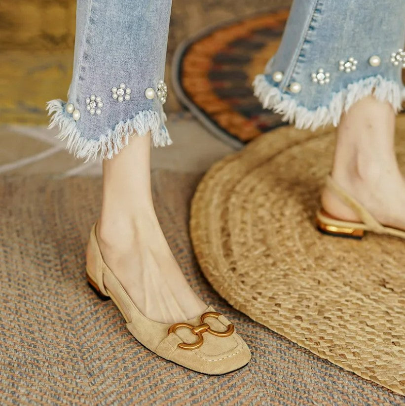 Bethina | Orthopedic Leather Buckle Sandals